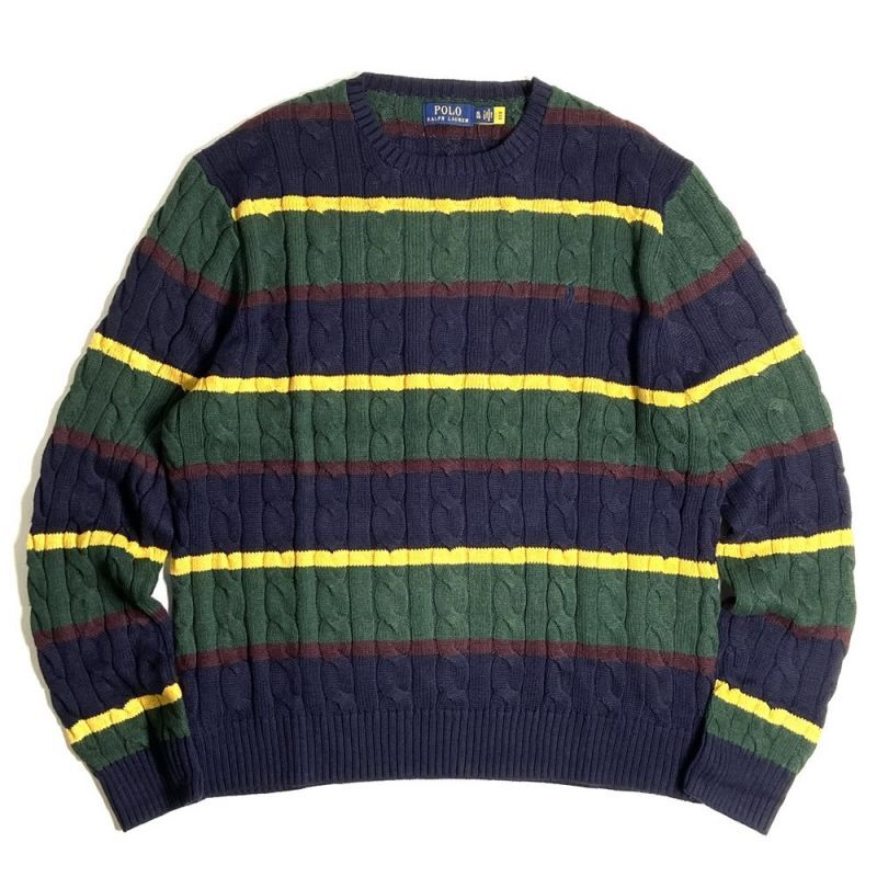 Polo Ralph Lauren Crewneck Cable Cotton Sweater / ポロ ラルフ