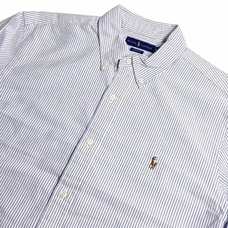 Polo Ralph Lauren L/S Oxford B.D Shirts Blue Stripe / ポロ ラルフ 