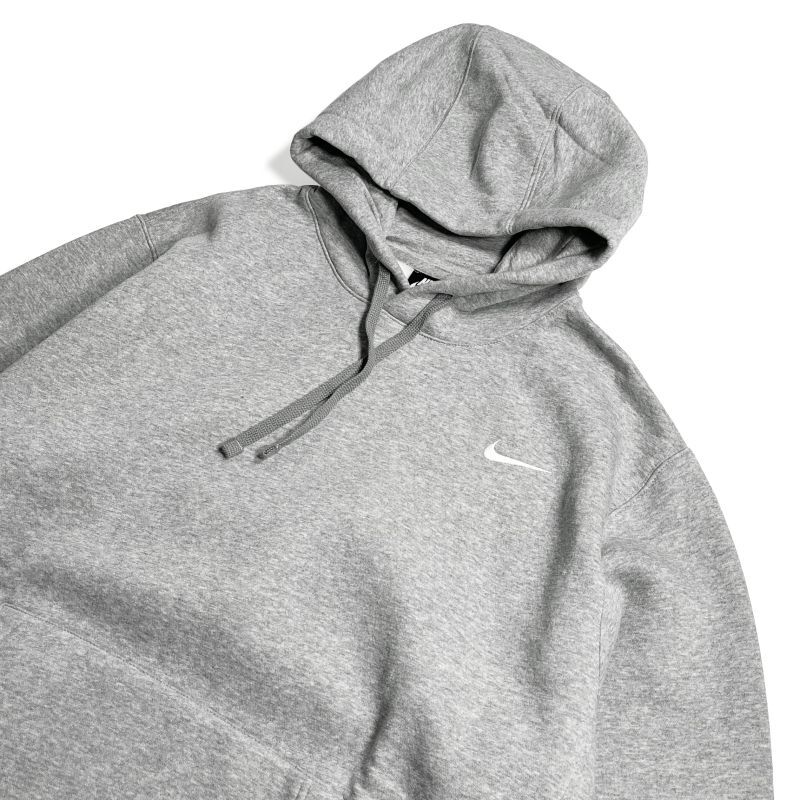 NIKE Club Sweat Hoodie Grey / ナイキ スポーツウェア クラブ プルオーバー スウェット フーディ グレー - RAWDRIP