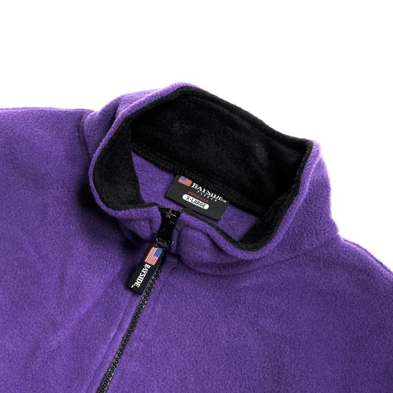 mens purple fleece vest