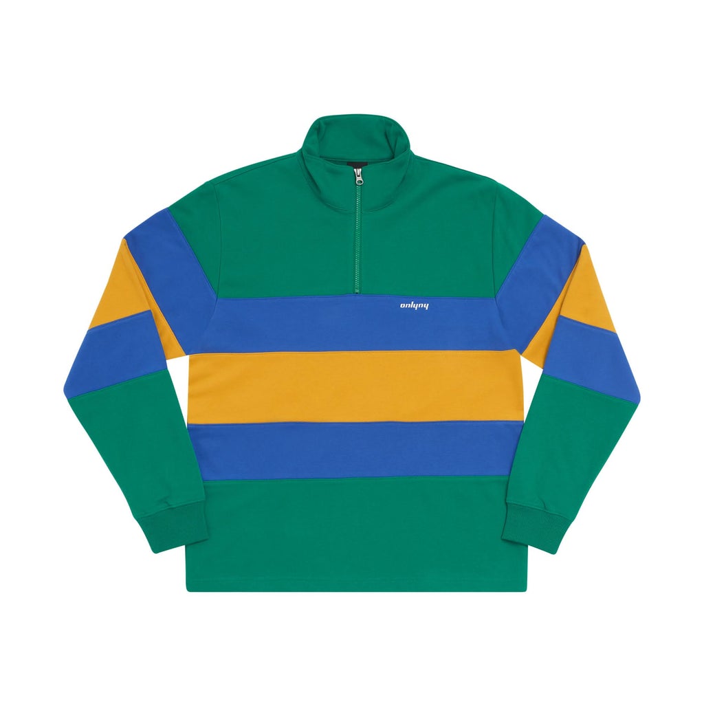 ONLY NY Pace Paneled Qtr Zip Sweatshirts Teal / オンリー 