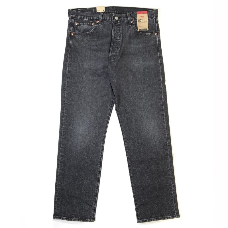 画像1: Levi's 501-0057 ’93 Straight Fit Stretch Jeans Raisin Stone / リーバイス 501-0057 ’93 ストレートフィット ストレッチ デニム ブラック (1)