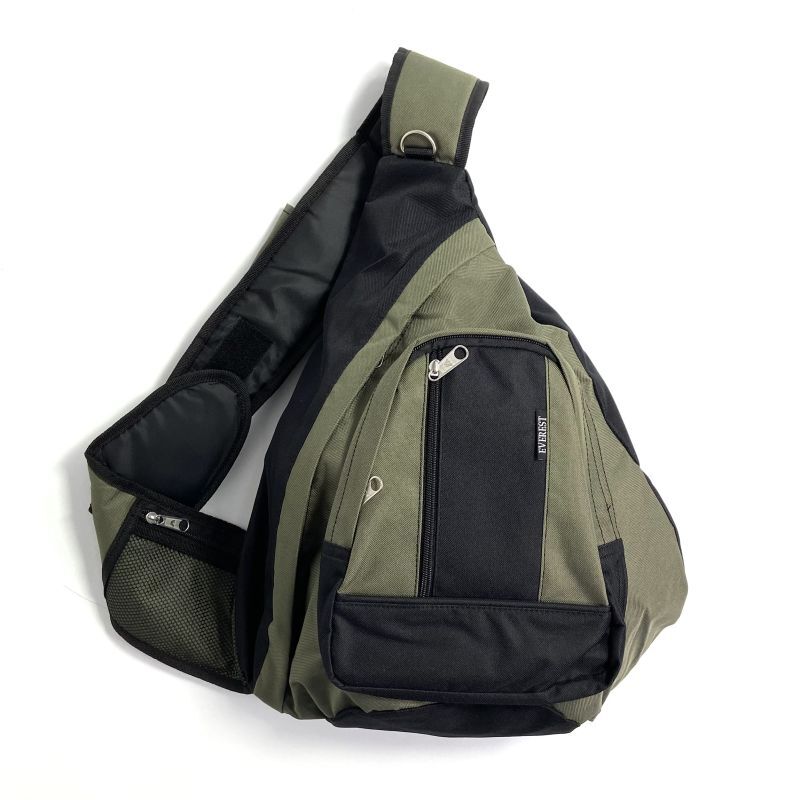 画像1: Everest Sling Bag Olive x Black / エベレスト スリングバッグ オリーブ x ブラック (1)