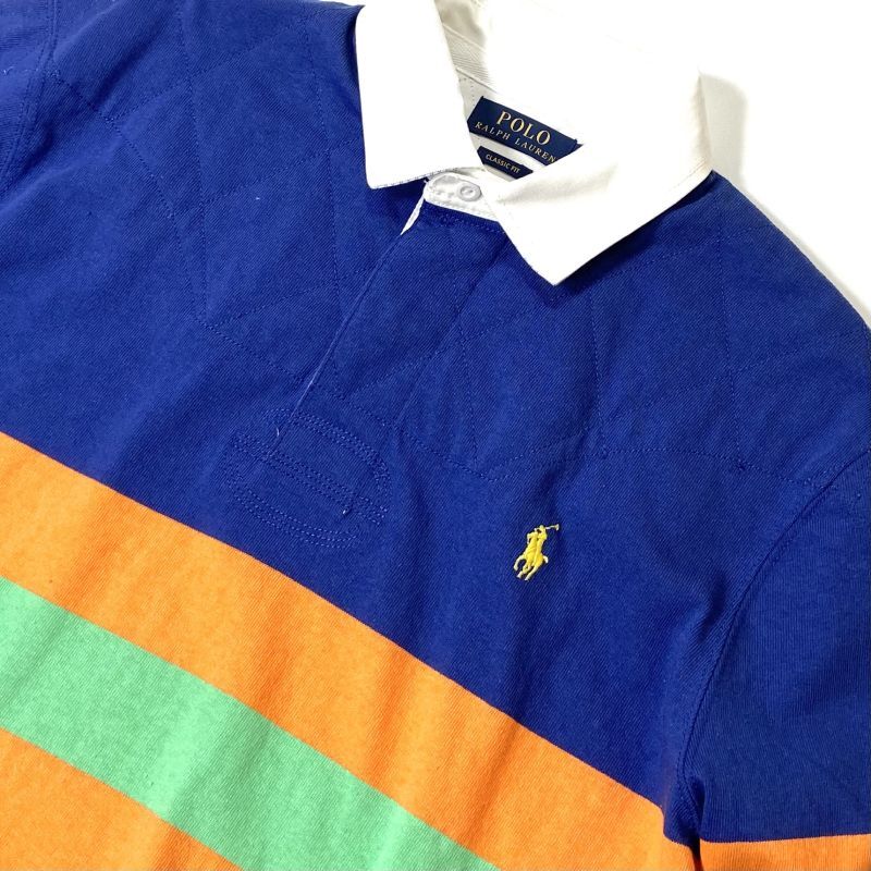 Polo Ralph Lauren L/S Rugby Shirts Blue Yacht Multi / ポロ ラルフ ...
