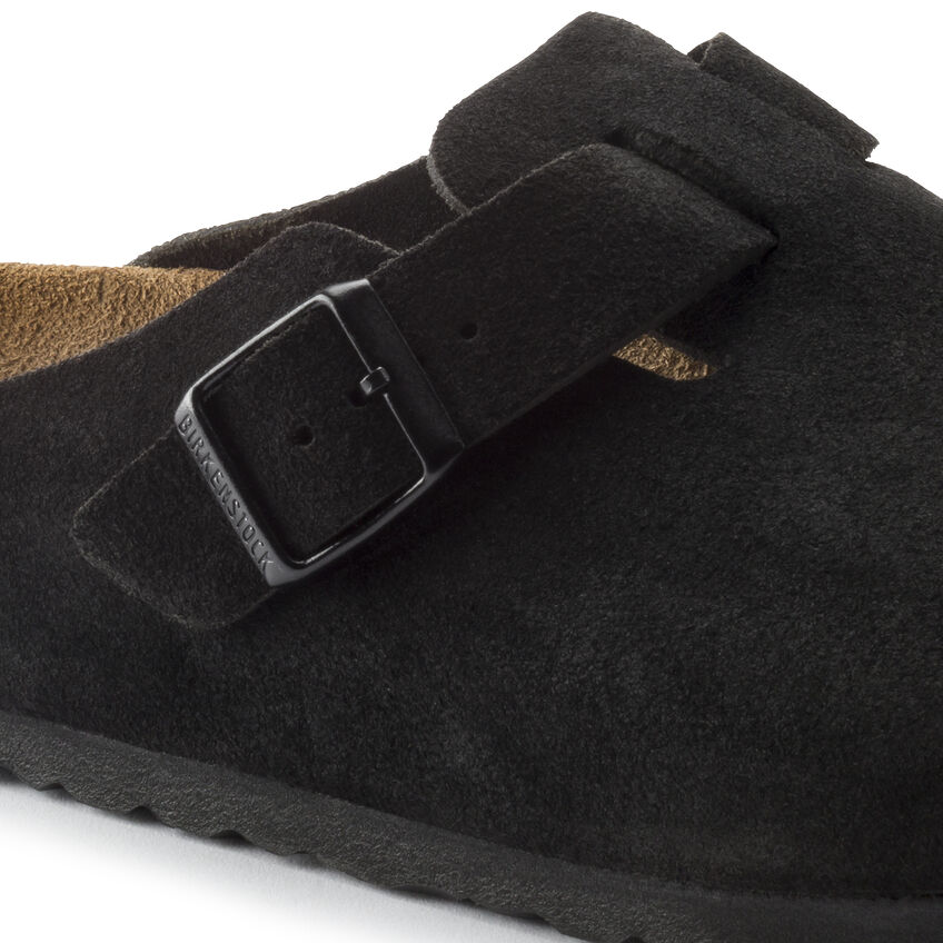 Birkenstock Boston Soft Footbed Black Suede / ビルケンシュトック