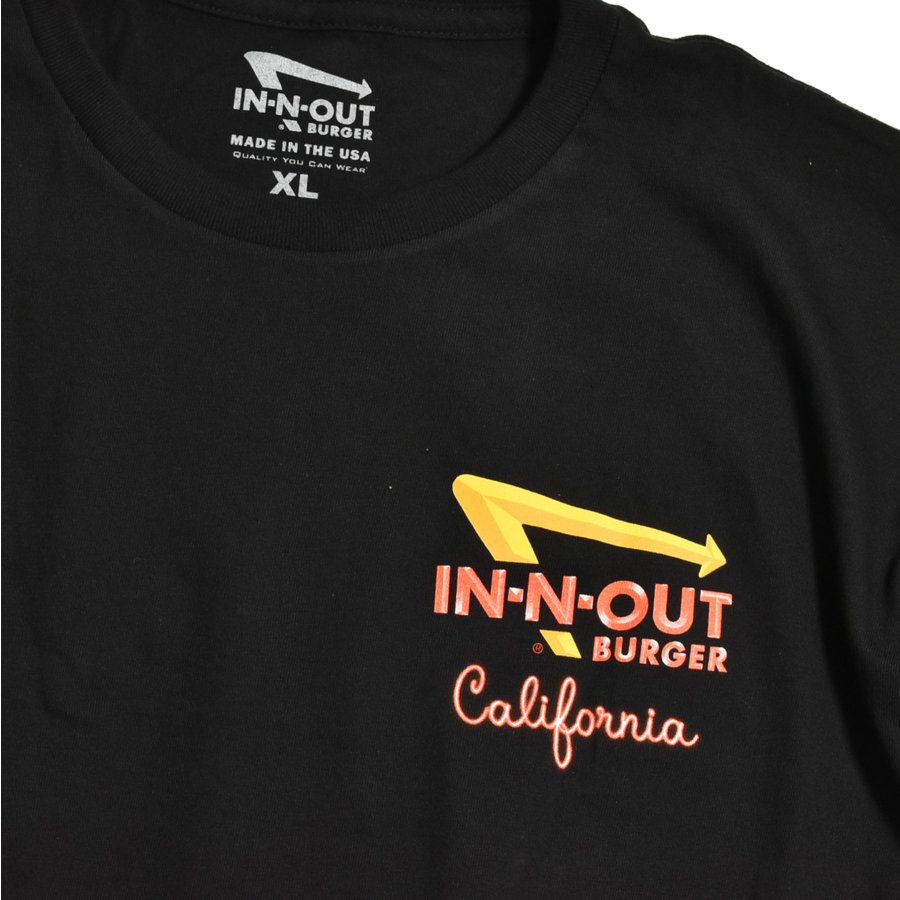 【in-n-out burger】XXL Tシャツ 黒インアンドアウトバーガー