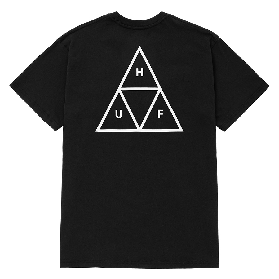 HUF Essentials TT S/S T-Shirts Black / ハフ ショートスリーブ T ...