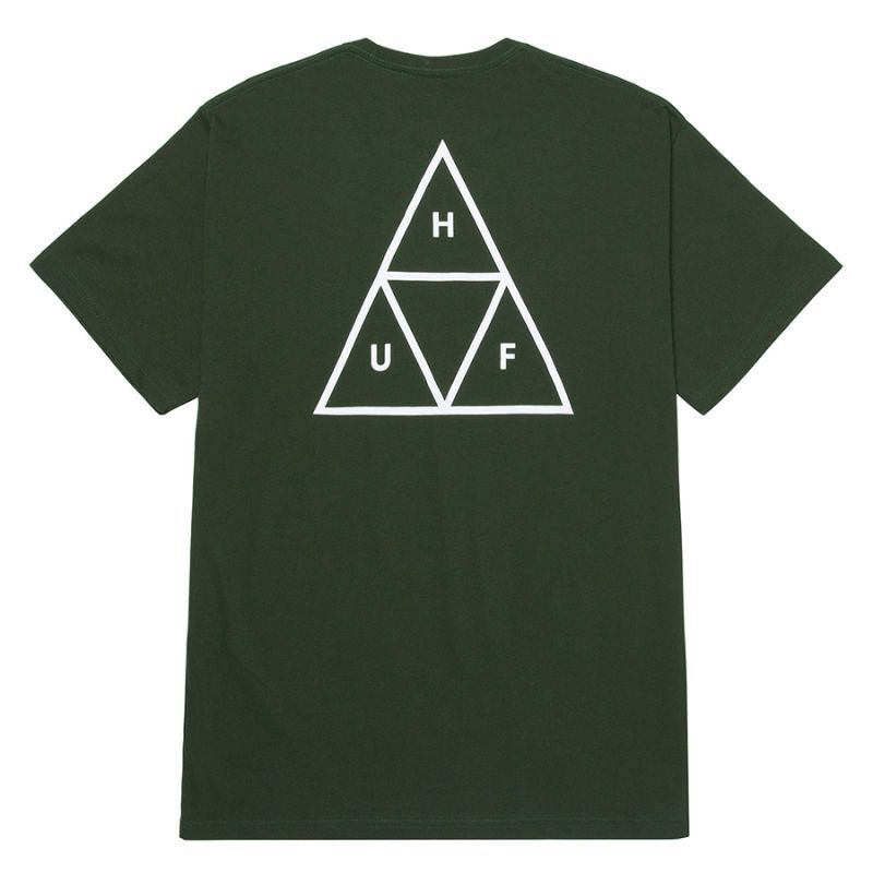 画像1: HUF Essentials TT S/S T-Shirts Forest Green / ハフ  ショートスリーブ Tシャツ フォレストグリーン (1)