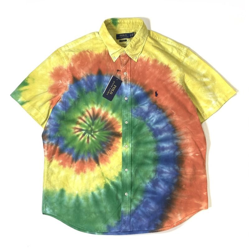 Polo Ralph Lauren S/S Tie Dye Oxford Shirts Yellow Multi / ポロ