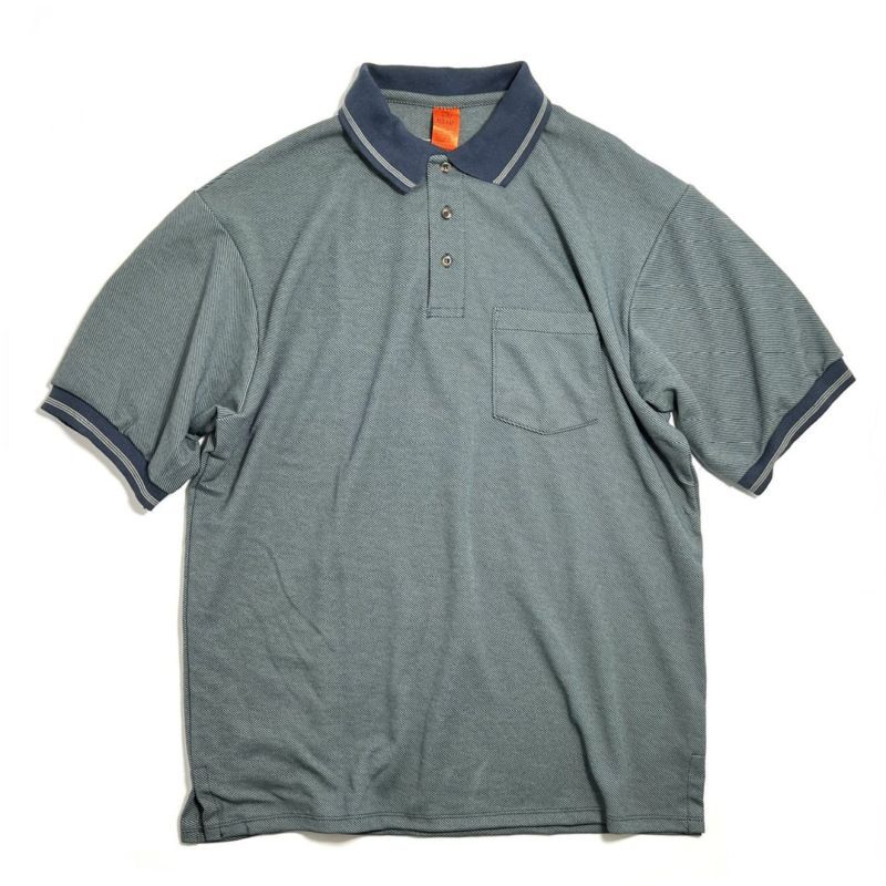 画像1: Red Kap Performance Knit Twill S/S Polo Shirts MossｘNavy / レッドキャップ パフォーマンスニット ツイル ポロシャツ モスｘネイビー (1)