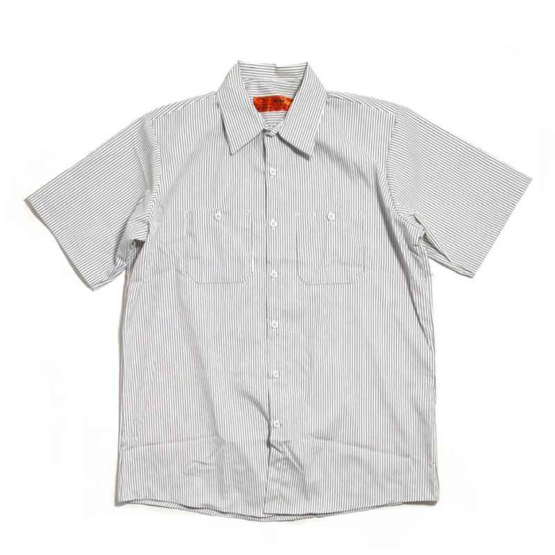 Red Kap S/S Stripe Work Shirts White x Charcoal / レッドキャップ ...