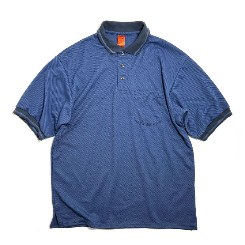 画像1: Red Kap Performance Knit Twill S/S Polo Shirts NavyｘBlue / レッドキャップ パフォーマンスニット ツイル ポロシャツ ネイビーｘブルー (1)