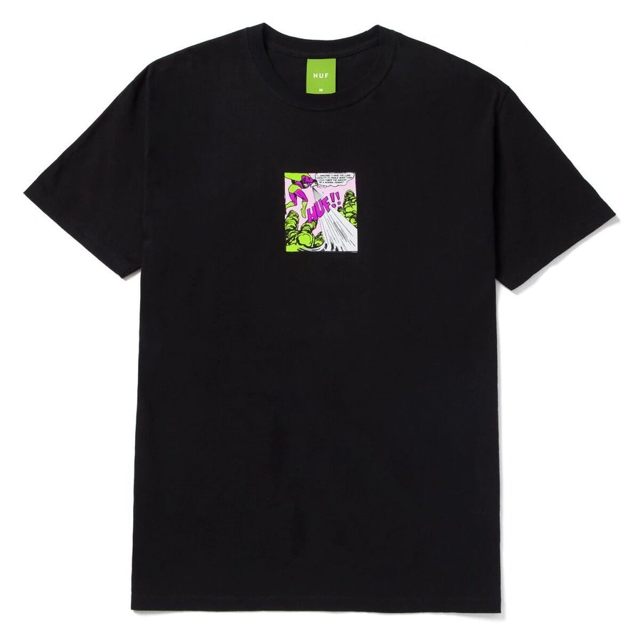 画像1: HUF Inhale Exhale T-Shirts Black / ハフ インへイル エクスヘイル ショートスリーブ Tシャツ ブラック (1)