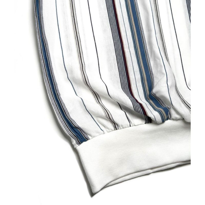 Lord Daniel Sportswear Vertical Stripe S/S Banded Bottom Polo