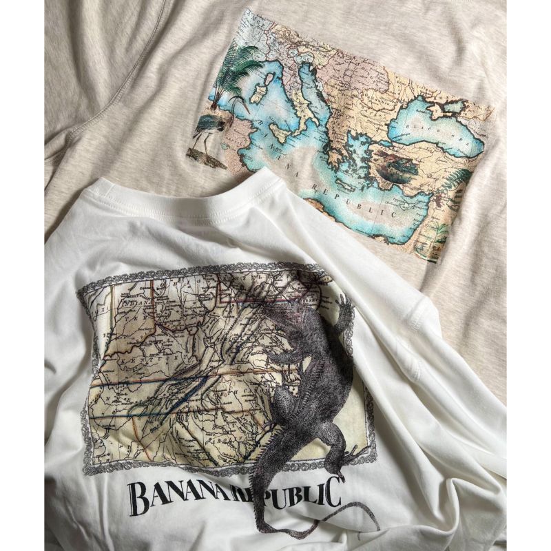 Banana Republic S/S Heritage Pocket T-Shirts White / バナナリ 