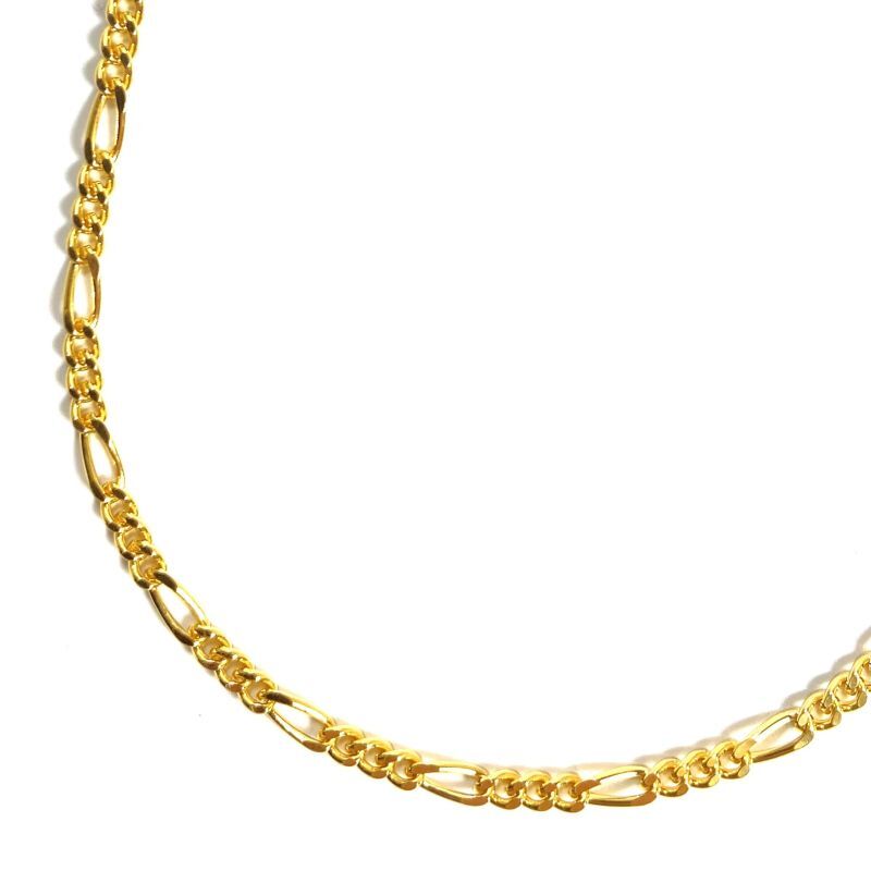 【色: ゴールド】18K Gold Plated メンズ ネックレス18金 メッ