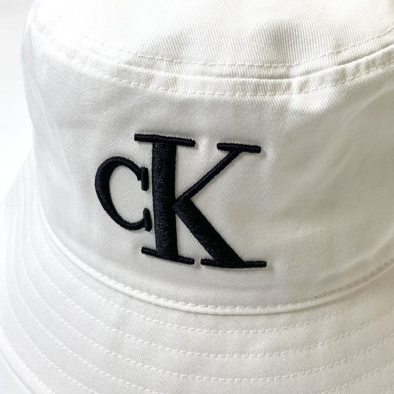 Calvin Klein Organic Cotton Bucket Hat White / カルバンクライン オーガニックコットン バケットハット  ホワイト - RAWDRIP