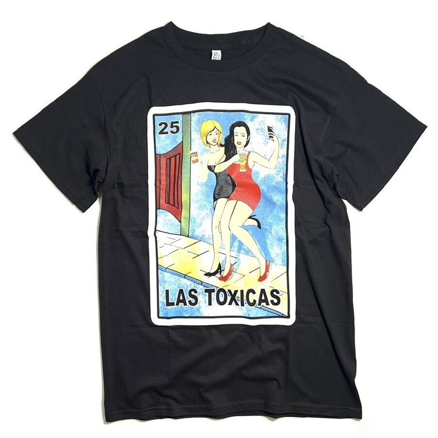 画像1: Mexican Las Toxicas Tee Black / メキシカン ショートスリーブ Tシャツ ブラック (1)