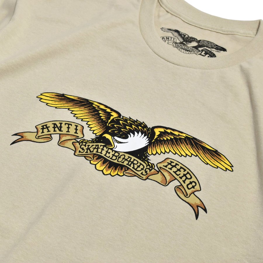 Anti Hero Basic Eagle S/S T-Shirts Sand / アンタイヒーロー ベーシックイーグル Tシャツ サンド