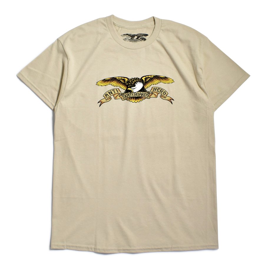 画像1: Anti Hero Basic Eagle S/S T-Shirts Sand / アンタイヒーロー ベーシックイーグル Tシャツ サンド (1)