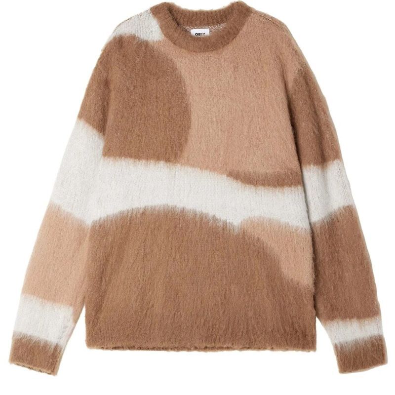 画像1: OBEY Idlewood Sweater French Stucco Multi / オベイ アイドルウッド セーター スタッコマルチ (1)