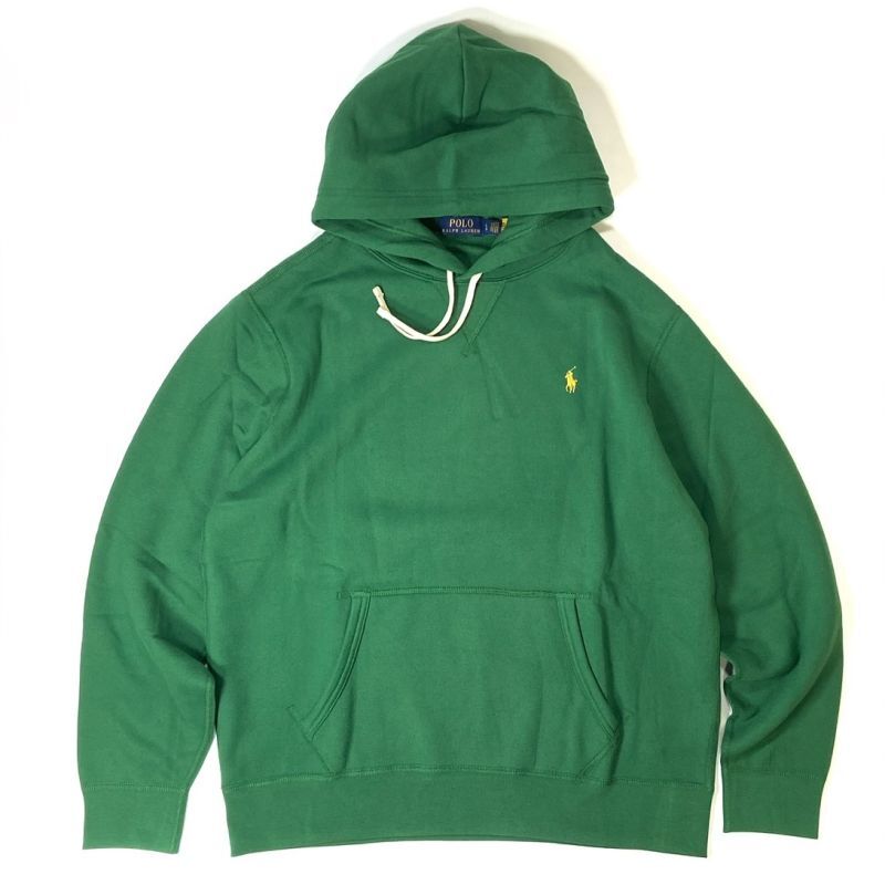 Polo Ralph Lauren Fleece Pullover Hoody Athletic Green / ポロ