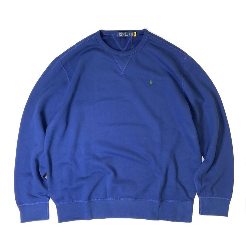 画像1: Polo Ralph Lauren Crewneck Sweatshirts Blue / ポロ ラルフローレン フリース クルーネック スウェット ブルー (1)