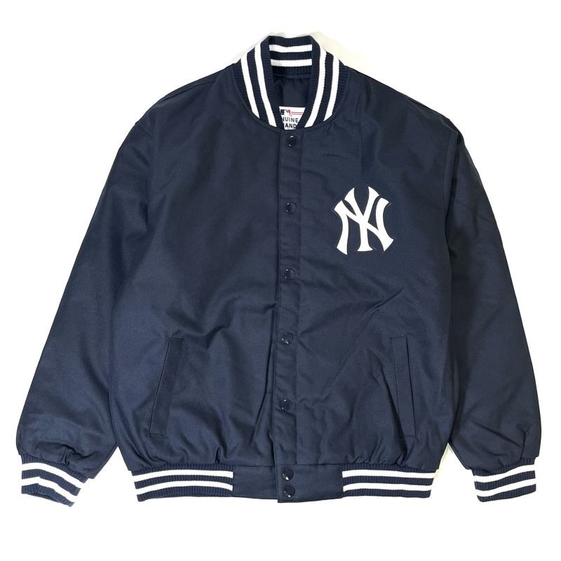 画像1: JH Design New York Yankees Poly Twill Jacket Navy / ジェイエイチデザイン ニューヨーク ヤンキース ポリツイル ジャケット ネイビー (1)