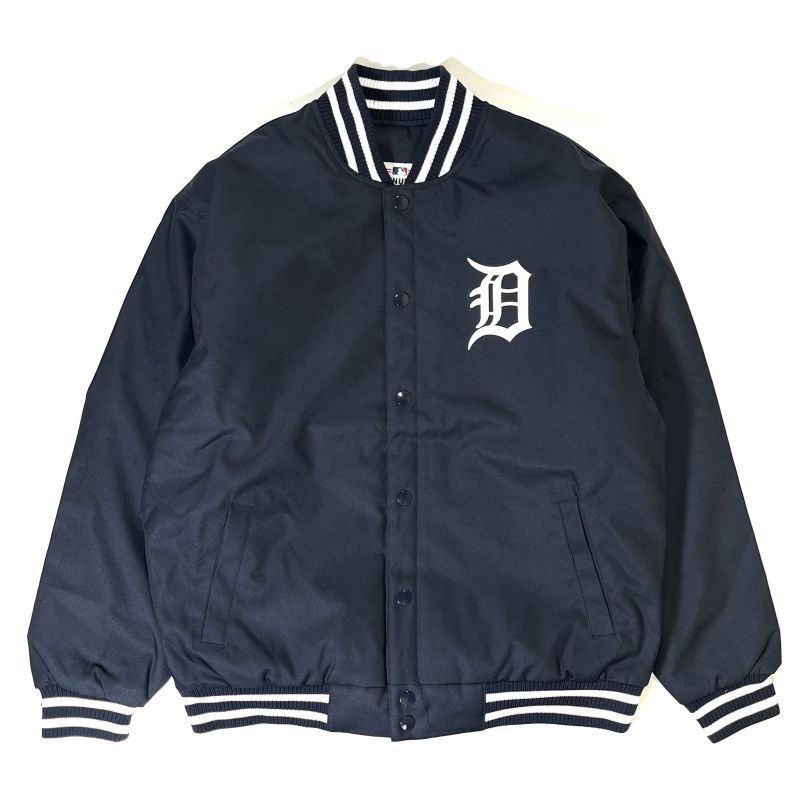 画像1: JH Design Detroit Tigers Poly Twill Jacket Navy / ジェイエイチデザイン デトロイト・タイガース ポリツイル ジャケット ネイビー (1)