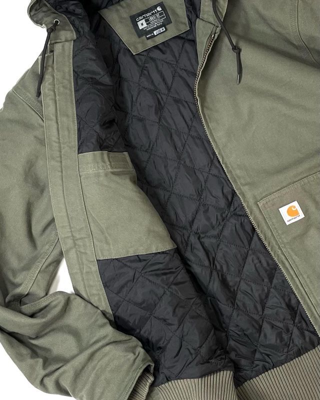 カラーグリーンCarhartt アクティブジャケット ダックジャケット モスグリーン