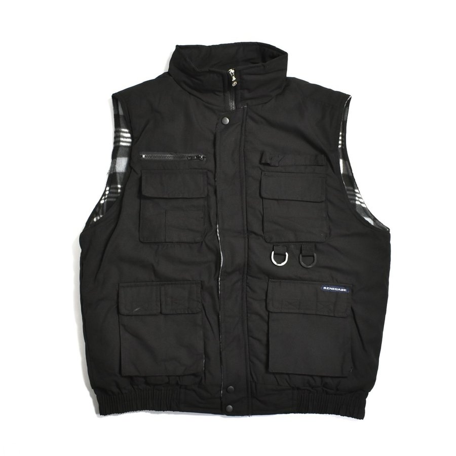 画像1: Renegade Sports Water Resistant Padded Vest Black / レネゲードスポーツ ウォーターレジスタント ベスト ブラック (1)
