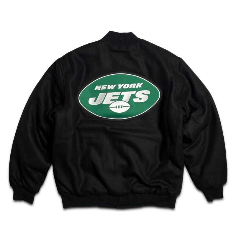 画像1: JH Design Reversible Wool Jacket New York Jets / ジェイエイチデザイン リバーシブル ウール/ポリ ジャケット ニューヨーク・ジェッツ (1)