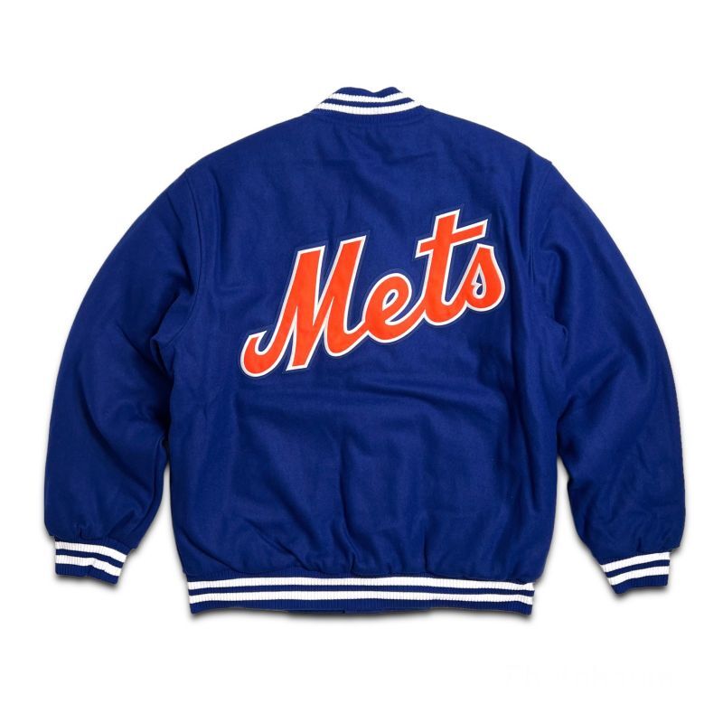 画像1: JH Design Reversible Wool Jacket New York Mets / ジェイエイチデザイン リバーシブル ウール/ポリ ジャケット  ニューヨーク・メッツ (1)