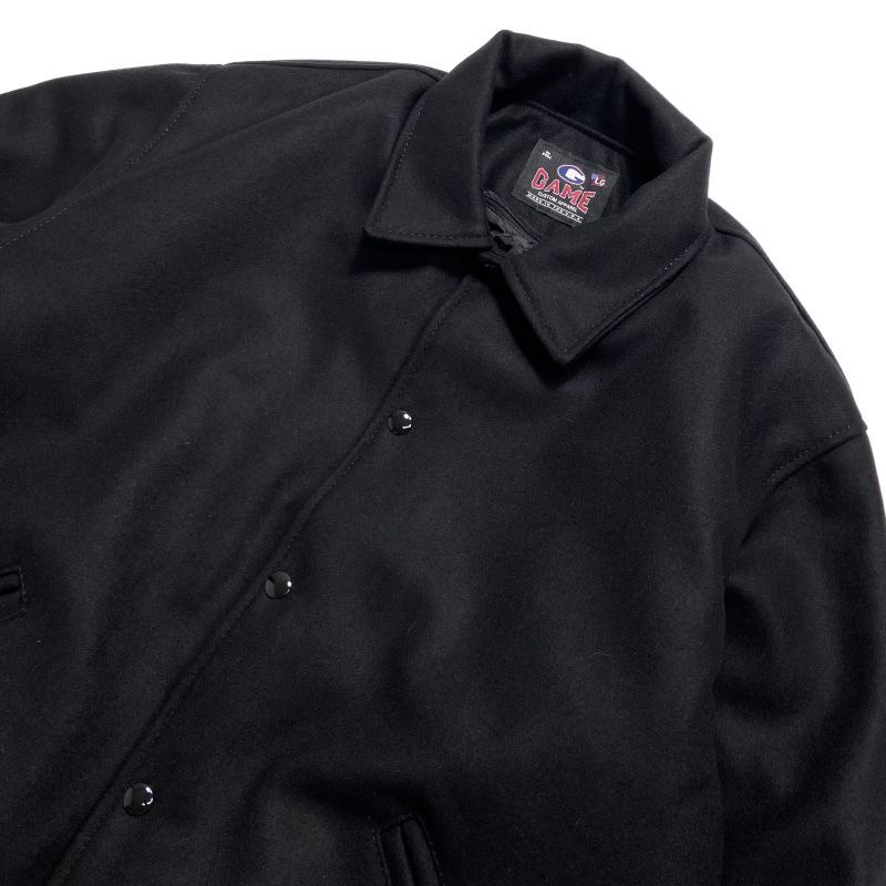 GAME Sportswear All Wool Varsity Jacket Black / ゲームスポーツ