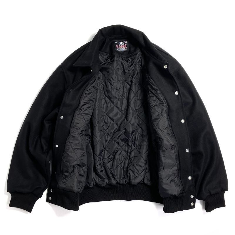 GAME Sportswear All Wool Varsity Jacket Black / ゲームスポーツ