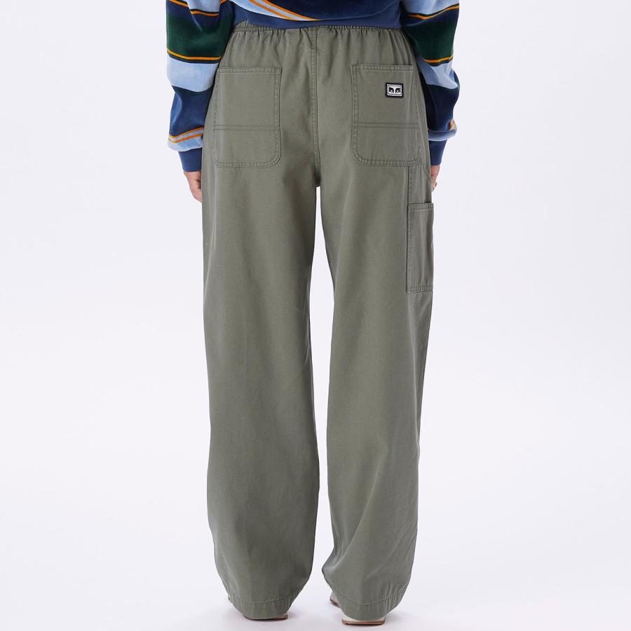 OBEY Big Easy Canvas Pants Smokey Olive / オベイ ビッグ イージー ...