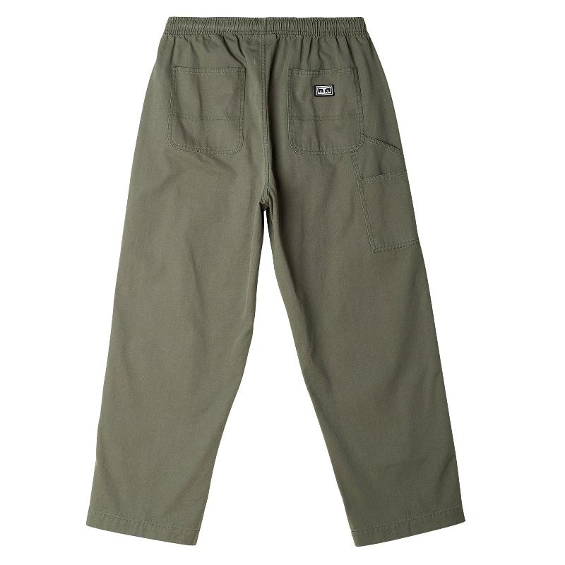 OBEY Big Easy Canvas Pants Smokey Olive / オベイ ビッグ イージー ...