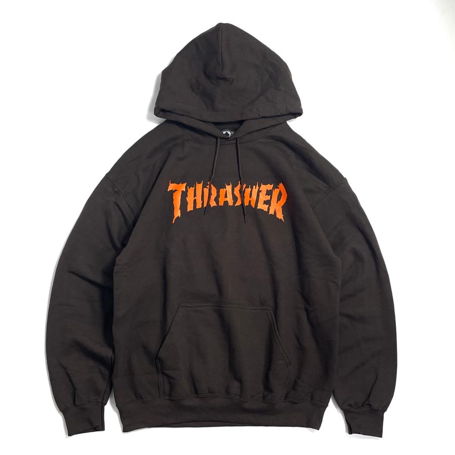 Thrasher Burn It Down Hoodie Sweatshirts Dark Chocolate ...