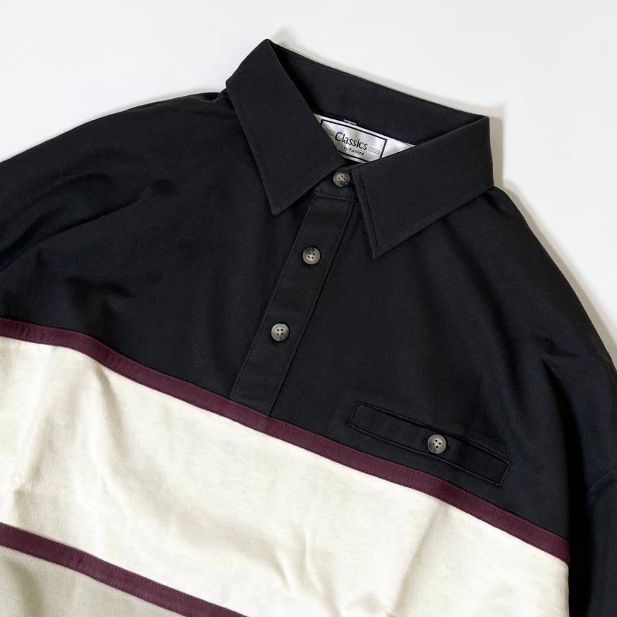 Lord Daniel Sportswear L/S Horizontal Stripe Banded Bottom Polo