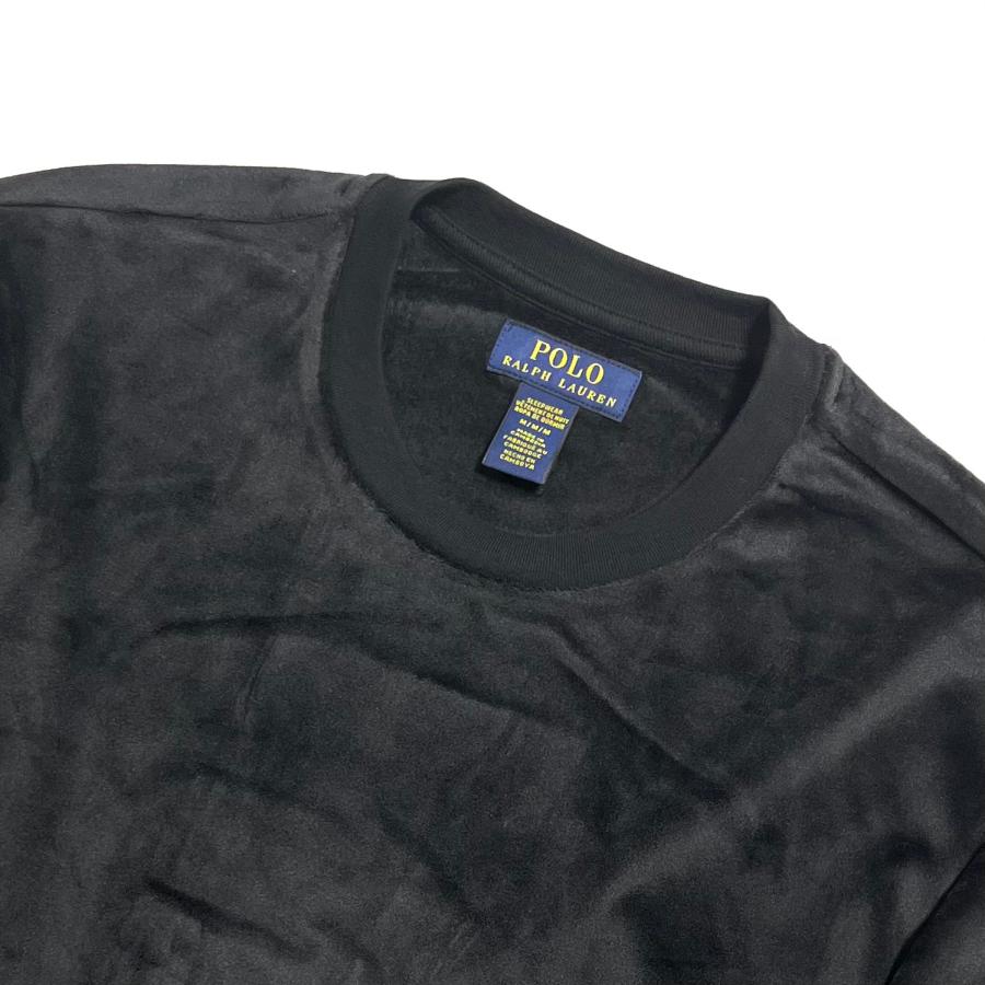 Polo Ralph Lauren Plush Velour Crew Black / ポロ ラルフローレン 