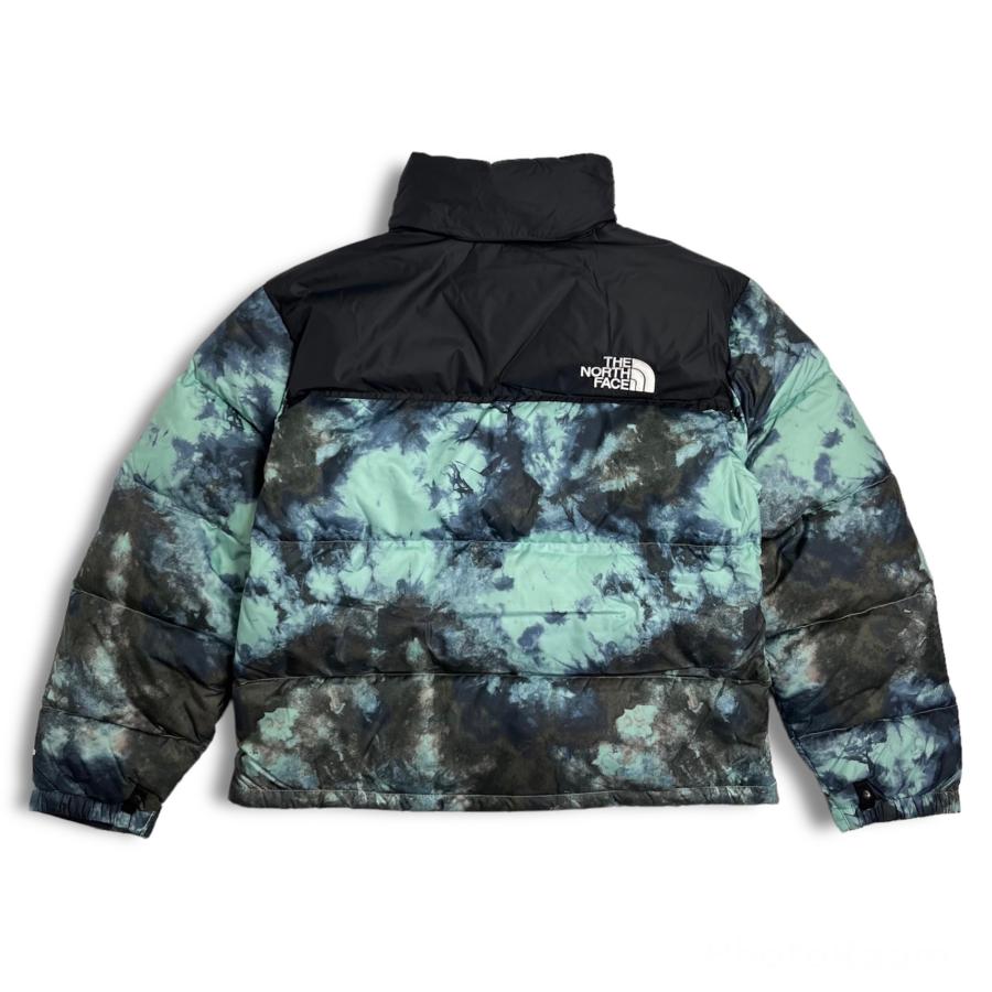 The North Face Printed 1996 Retro Nuptse Jacket Wasabi Ice Dye 
