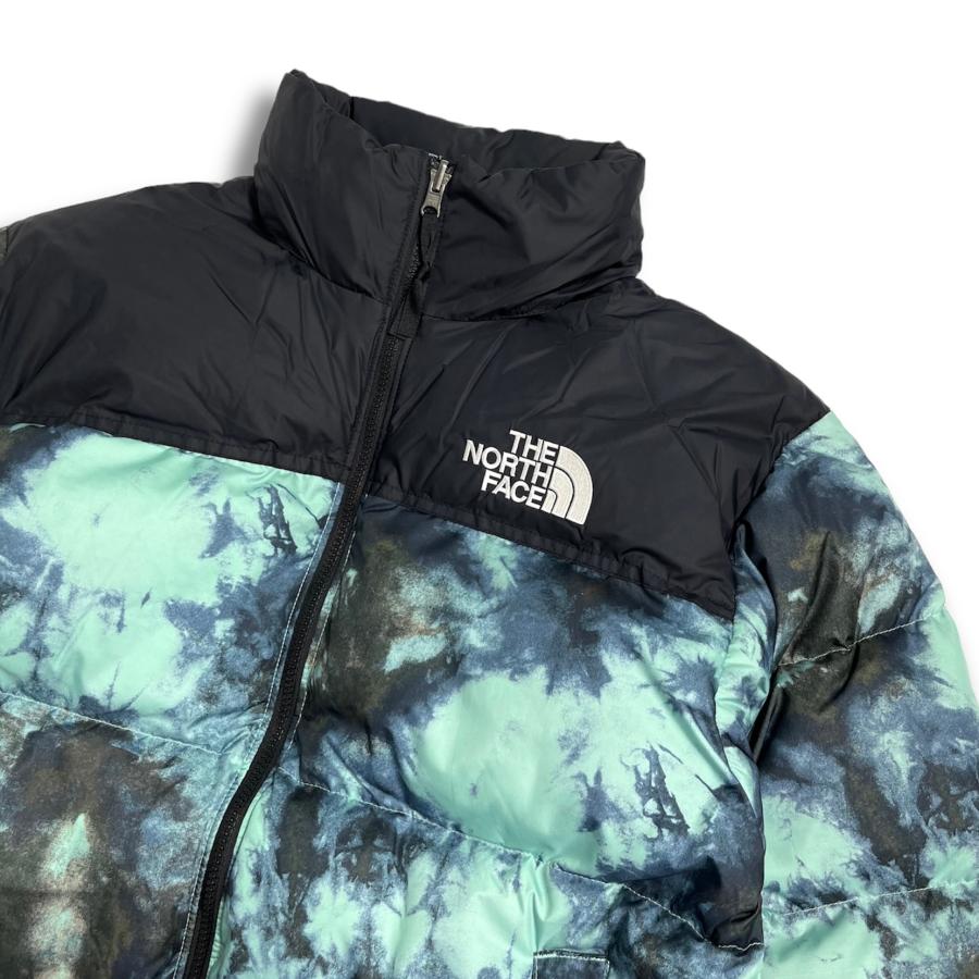 The North Face Printed 1996 Retro Nuptse Jacket Wasabi Ice Dye 