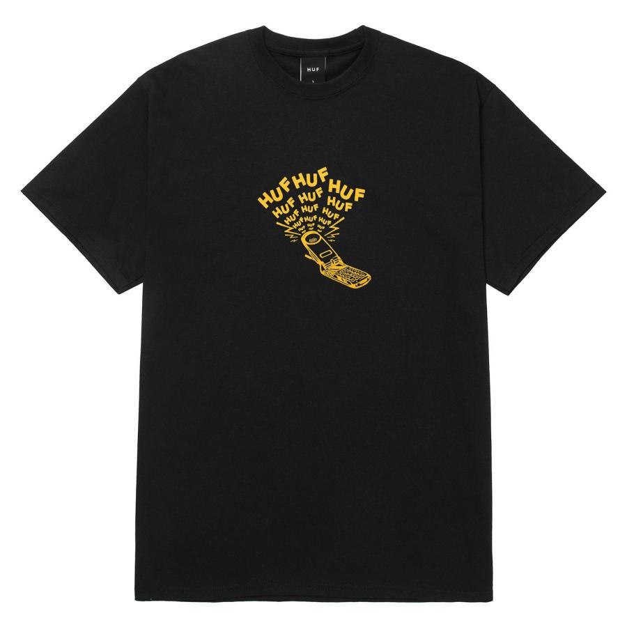 画像1: HUF Calling T-Shirts Black / ハフ コーリング Tシャツ ブラック (1)