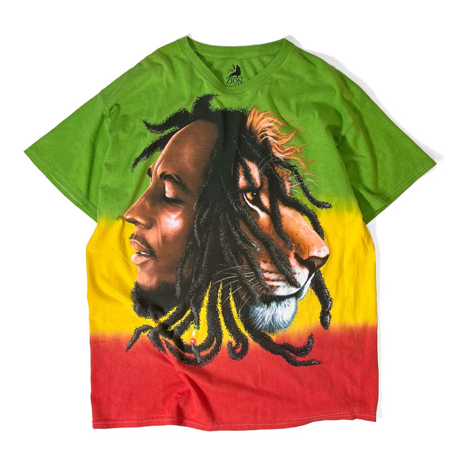 画像1: Zion Rootswear Bob Marley Tie-dye Profiles T-Shirts / ザイオンルーツウェア タイダイ プロファイル Tシャツ (1)