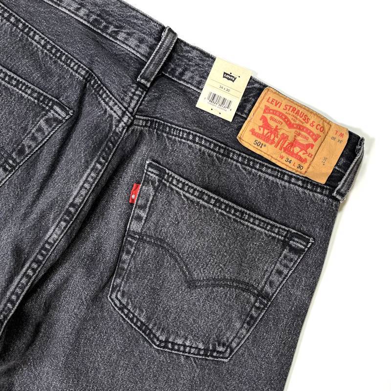 Levi's 501-3370 Original Fit Stretch Jeans Allnighter Black ... ■LEVI'S リーバイス 501 オリジナルフィット■ ブラックデニム w34
