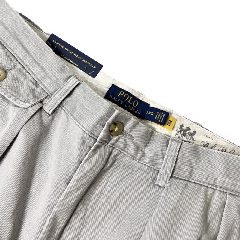 Polo Ralph Lauren Whitman Pleated Chino Pants Grey / ポロ ラルフ