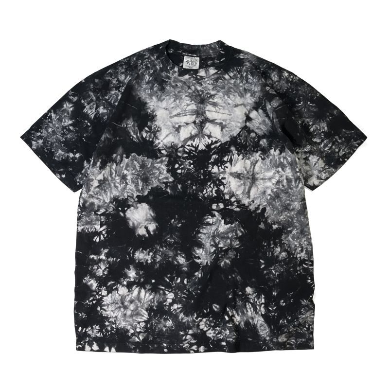 Black tie-dye tops タイダイ Tシャツ