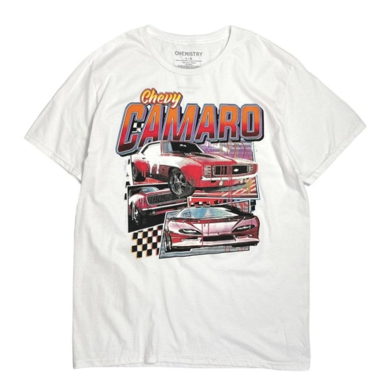 画像1: Chevrolet Chevy Camaro T-Shirts White / シボレー シェビー カマロ ショートスリーブ Tシャツ ホワイト (1)
