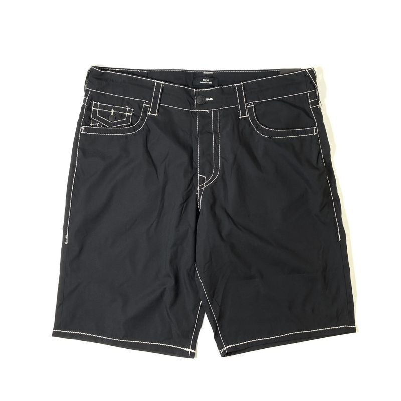 True Religion Ricky Big T-Stitch Swim Trunks Black / トゥルー 