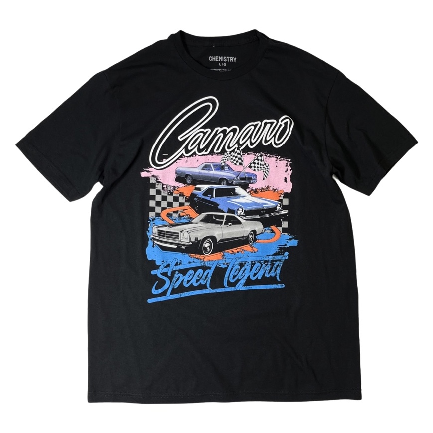 画像1: Chevrolet Camaro Speed Legend T-Shirts Black / シボレー カマロ スピードレジェンド ショートスリーブ Tシャツ ブラック (1)